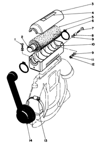 Heavy Duty Air Filter Model No. 30945 (Optional) Diagram and Parts List for 30940 3000001 - 3999999 Toro Leaf Blower / Vacuum