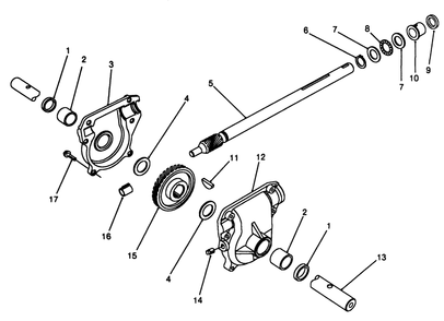 24" Auger Gearcase Assembly No. 62-0440 Diagram and Parts List for 38520 8000001 - 8999999 Toro Snow Blower