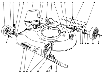 Housing Assembly Model 16067 & 10155 Diagram and Parts List for 16155 8000001 - 8999999 Toro Lawn Mower
