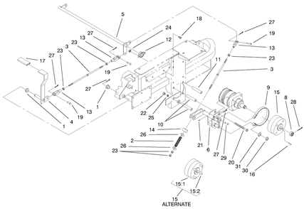 Part Location Diagram of E633980 Toro Hub