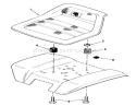 Seat Diagram and Parts List for 01-11B804 1981 Toro Lawn Tractor