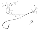 Fuel and Exhaust System Diagram and Parts List for 01-11B804 1981 Toro Lawn Tractor