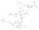 Hitches Diagram and Parts List for 01-11B804 1981 Toro Lawn Tractor