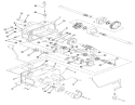 Mechanical Trans-8 Speed Diagram and Parts List for 01-10K802 1981 Toro Lawn Tractor
