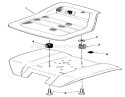 Seat - Sb-421 Diagram and Parts List for 01-16KH01 1982 Toro Lawn Tractor