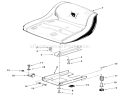 Seat - Sk-486 Diagram and Parts List for 01-16KH01 1982 Toro Lawn Tractor