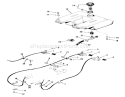 Throttle, Choke and Fuel Sys. Diagram and Parts List for 01-16KE02 1981 Toro Lawn Tractor