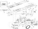 Hydraulic System Diagram and Parts List for 01-14KE03 1982 Toro Lawn Tractor
