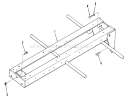 Frame Diagram and Parts List for 01-10K803 1982 Toro Lawn Tractor