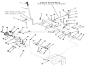 Clutch, Brake And Speed Control Linkage Diagram and Parts List for 01-17KE03 1983 Toro Lawn Tractor