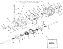 Transaxle Diagram and Parts List for 01-17KE03 1983 Toro Lawn Tractor