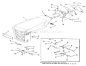 Part Location Diagram of 108053 Toro Brkt-Hood Pivot Left Hand