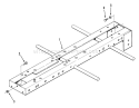 Frame Diagram and Parts List for 01-11B803 1980 Toro Lawn Tractor