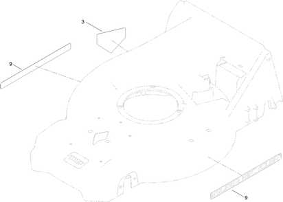 Decal Assembly Diagram and Parts List for 21693 414500000 - 999999999 Toro Lawn Mower