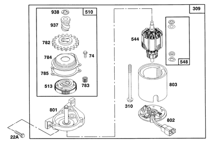 Engine Briggs & Stratton Model 124707-3185-01 Diagram and Parts List for 20322 2000001 - 2999999 Toro Lawn Mower