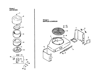 Part Location Diagram of 25-113-07 Toro Decal-Air Cleaner BAFFLES & SHROUD GROUP 2