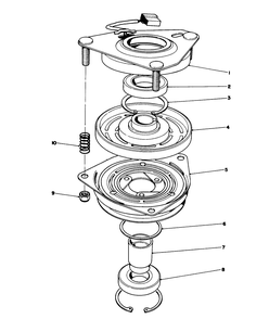 Clutch Assembly N0. 54-3200 Diagram and Parts List for 55600 9000001 - 9999999 Toro Lawn Tractor