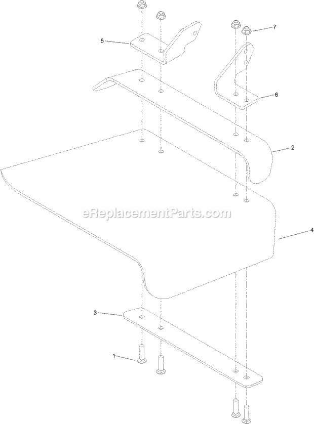 Deflector Assembly No. 120-2451 Diagram and Parts List for 74575 315000001-315999999 Toro Lawn Mower