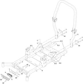 Part Location Diagram of 144-1840 Toro Frame-60, Mr