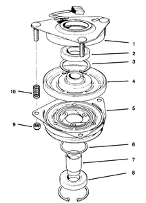 Clutch Assembly No. 54-3200 Diagram and Parts List for 30181 59000001 - 59999999 Toro Lawn Tractor Accessories