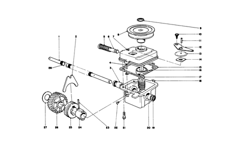 Gear Case Assembly Diagram and Parts List for 20730 8000001 - 8999999 Toro Lawn Mower