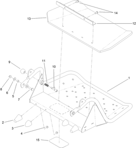 Platform Assembly 2 Diagram and Parts List for 74568TE (311000001-311999999)(2011) Toro Lawn Mower