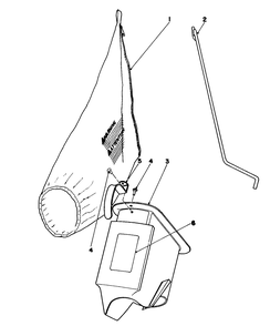 Bagging Kit No. 36-8380 (Optional) Diagram and Parts List for 16320 0000001 - 0999999 Toro Lawn Mower