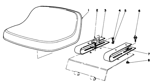 Part Location Diagram of 38-4030 Toro Seat Spring