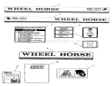 Decals, Miscellaneous Diagram and Parts List for 02-11BH01 1982 Toro Lawn Tractor