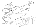 Electrical System-3-Speed Models Diagram and Parts List for 02-08BP03 1981 Toro Lawn Tractor