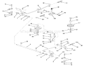 Brake And Clutch Linkage-3-Speed Models Diagram and Parts List for 02-16BP01 1980 Toro Lawn Tractor