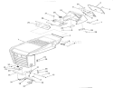 Frame, Sheet Metal And Covers Diagram and Parts List for 02-11BP03 1981 Toro Lawn Tractor