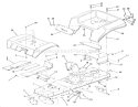 Page H Diagram and Parts List for 02-08BP03 1981 Toro Lawn Tractor