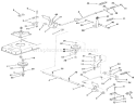 Brake And Clutch Linkage-5-Speed Models Diagram and Parts List for 02-11BP05 1982 Toro Lawn Tractor