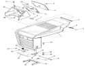 Frame, Sheet Metal And Covers Diagram and Parts List for 02-11BP05 1982 Toro Lawn Tractor