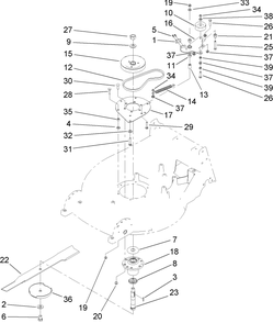 Part Location Diagram of 103-8217-03 Toro Arm-Idler