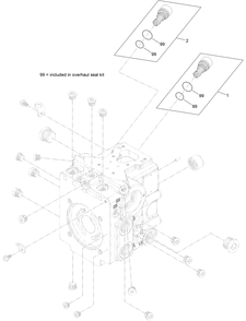 Front Hydraulic Pump Assembly No. 139-4800 Diagram and Parts List for 22530 414400000 - 999999999 Toro Lawn Tractor Accessories