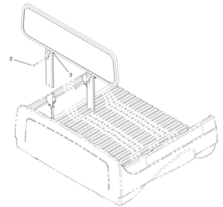 Operator Shield Guard Assembly Diagram and Parts List for 19052  Toro Lawn Tractor