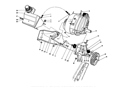 Engine & Main Frame Assembly Diagram and Parts List for 38180 7000001 - 7999999 Toro Snow Blower