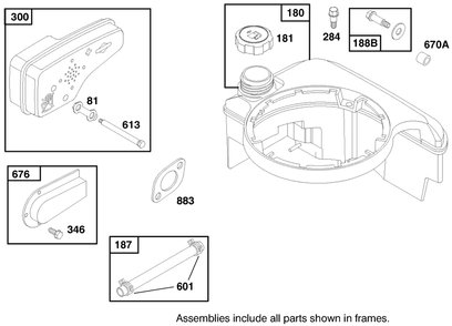 Engine Briggs & Stratton Model 12f802-0650-01 Diagram and Parts List for 20776 7900001 - 7999999 Toro Lawn Mower