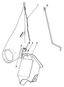 Grass Bag Kit No. 27-7820 (Optional) Diagram and Parts List for 19477 7000001 - 7999999 Toro Lawn Mower