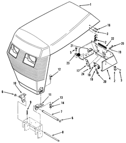 Sheet Metal And Covers Diagram and Parts List for 31-10K802 1000001 - 1999999 Toro Lawn Tractor