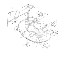 42 Inch Deck Assembly 1 Diagram and Parts List for 74624 311000001 AND UP Toro Lawn Mower