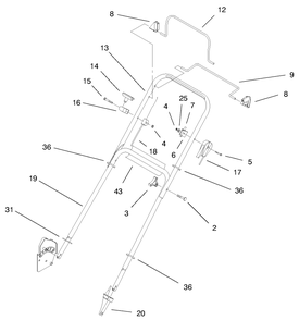 Part Location Diagram of 614643 Toro DISCONTINUED