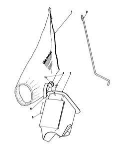 Bagging Kit No. 47-6510 (Optional) Diagram and Parts List for 16780 3000001 - 3999999 Toro Lawn Mower