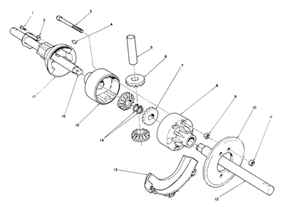 Differential Kit Model No. 38038 (Optional) Diagram and Parts List for 38565 9000001 - 9999999 Toro Snow Blower