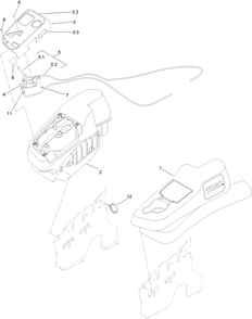 Fender, Console And Control Assembly Diagram and Parts List for 74902TE (316000001-316999999)(2016) Toro Lawn Mower