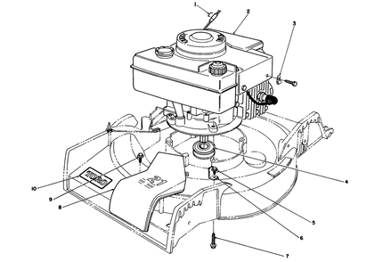Engine Assembly Diagram and Parts List for 16775 9000001 - 9999999 Toro Lawn Mower