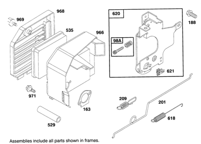 Engine Gts 150 Diagram and Parts List for 26630BC 4900001 - 4999999 Toro Lawn Mower