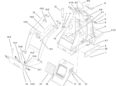 Part Location Diagram of 99-3020 Toro DISCONTINUED